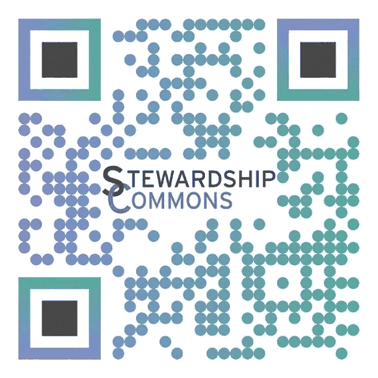 QR code linking to Stewardship Commons